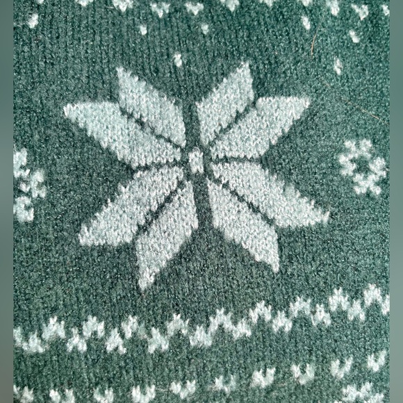 EUC 2X Penningtons Forest Green Fair Isle Sweater - Picture 7 of 9